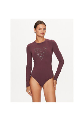 Guess Боди W3BP26 K68D2 Бордо Slim Fit - Pepit.bg