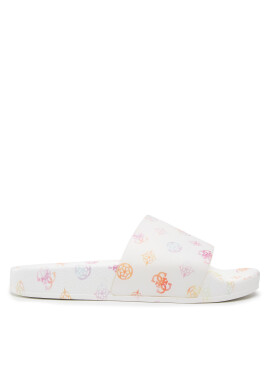 Guess Чехли Printed Beach Slippers E2GZ02 BB00F Бял - Pepit.bg