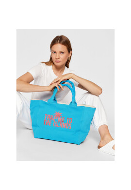 Guess Дамска чанта Canvas Beach Bag E2GZ03 WO00F Син - Pepit.bg