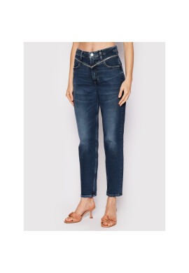Guess Дънки W2YA62 D4PB9 Тъмносин Mom Fit - Pepit.bg