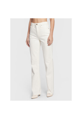 Guess Дънки W3RA33 D4WG3 Бял Authentic Straight Fit - Pepit.bg