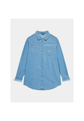 Guess дънкова риза J3BH01 D5A40 Син Regular Fit - Pepit.bg