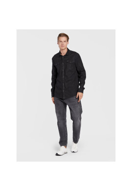 Guess дънкова риза M2BH02 D4F35 Черен Slim Fit - Pepit.bg