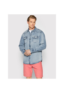 Guess дънкова риза M2GH13 D4N60 Син Regular Fit - Pepit.bg