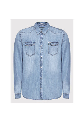 Guess дънкова риза M2YH02 D14LE Син Slim Fit - Pepit.bg