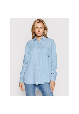 Guess дънкова риза Pauleta W1GH36 D4D22 Син Oversize - Pepit.bg
