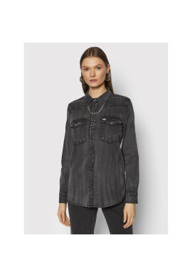 Guess дънкова риза W2RH32 D4F33 Сив Regular Fit - Pepit.bg