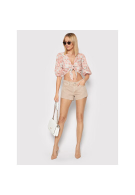Guess Дънкови шорти Manila W2GD00 D4MO1 Бежов Regular Fit - Pepit.bg