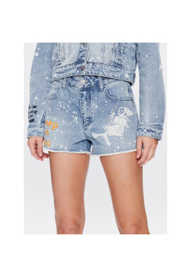 Guess Дънкови шорти Mom W3GD26 D4YO0 Син Regular Fit - Pepit.bg
