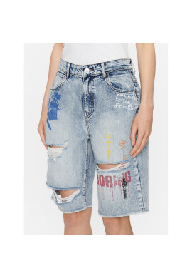 Guess Дънкови шорти W3YD69 D4YO0 Син Relaxed Fit - Pepit.bg