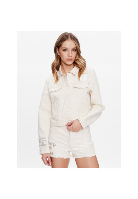 Guess Дънково яке Stevie W3GN45 D4Y00 Екрю Regular Fit - Pepit.bg