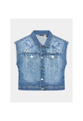 Guess Елек J3GN01 D45E0 Син Regular Fit - Pepit.bg