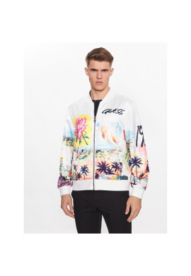 Guess Яке бомбър M3YL21 RDEE2 Бял Regular Fit - Pepit.bg