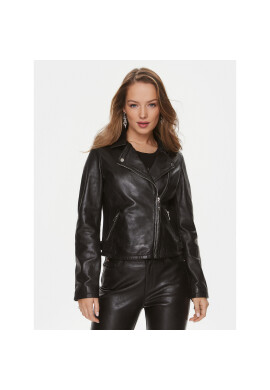Guess Кожено яке W3BL83 L0O00 Черен Regular Fit - Pepit.bg