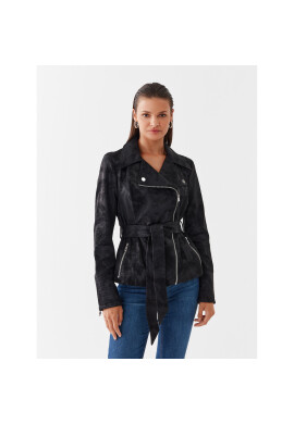 Guess Кожено яке W3YL33 WFIV0 Черен Regular Fit - Pepit.bg