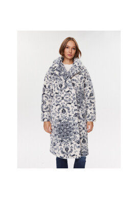 Guess Кожено палто W3BL55 WFSH2 Бял Regular Fit - Pepit.bg