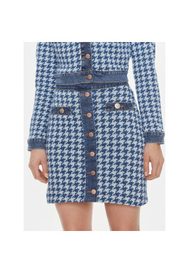 Guess Мини пола Tweed W4RD93 D59L1 Син Regular Fit - Pepit.bg