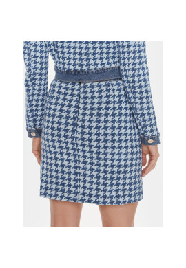 Guess Мини пола Tweed W4RD93 D59L1 Син Regular Fit - Pepit.bg