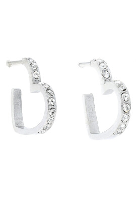 Guess Обици JUBE01 081JW Сребрист - Pepit.bg