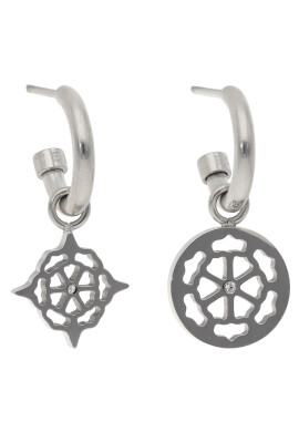 Guess Обици JUBE01 179JW Сребрист - Pepit.bg