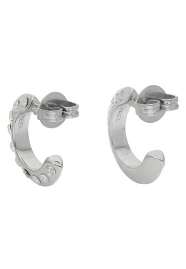 Guess Обици JUBE01 491JW Сребрист - Pepit.bg