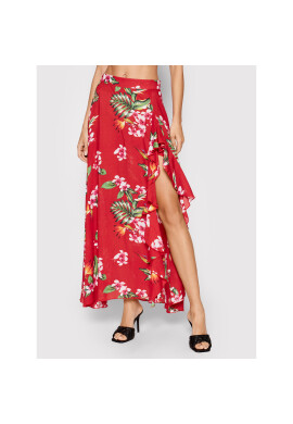 Guess Пола тип трапец Floral E1GD03 WO05M Червен Regular Fit - Pepit.bg