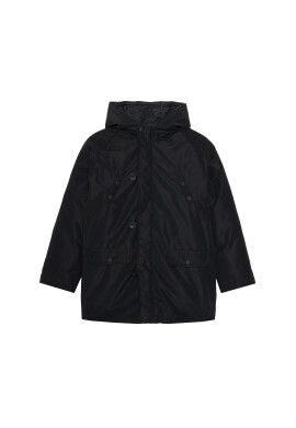 Guess Пухено яке L0BL08 WDEH0 Черен Regular Fit - Pepit.bg