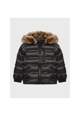 Guess Пухено яке N2BL01 WEGY0 Черен Regular Fit - Pepit.bg