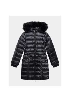 Guess Пухено яке J3BL11 WB080 Черен Regular Fit - Pepit.bg