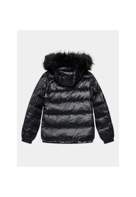 Guess Пухено яке J3BL12 WB080 Черен Regular Fit - Pepit.bg