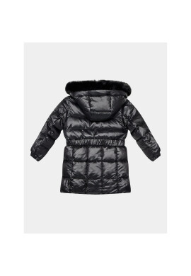 Guess Пухено яке K3BL06 WB080 Черен Regular Fit - Pepit.bg