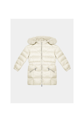 Guess Пухено яке K3BL06 WB080 Екрю Regular Fit - Pepit.bg