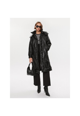 Guess Пухено яке W3BL30 WFSP0 Черен Regular Fit - Pepit.bg