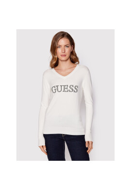 Guess Пуловер W2YR26 Z2NQ0 Бял Regular Fit - Pepit.bg