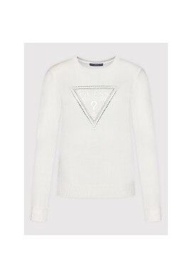 Guess Пуловер W2YR29 Z2NQ0 Бял Regular Fit - Pepit.bg