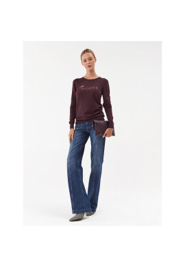 Guess Пуловер W3BR22 Z2NQ2 Бордо Regular Fit - Pepit.bg
