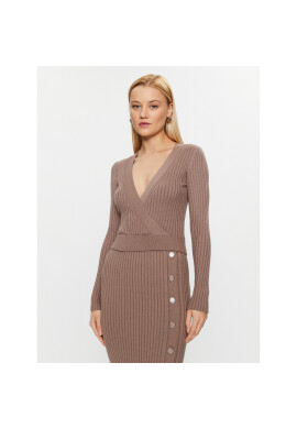 Guess Пуловер W3BR29 Z2V42 Бежов Slim Fit - Pepit.bg