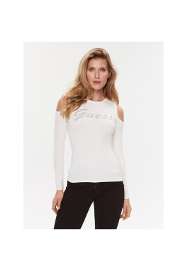 Guess Пуловер W3BR80 Z2YK2 Бял Slim Fit - Pepit.bg