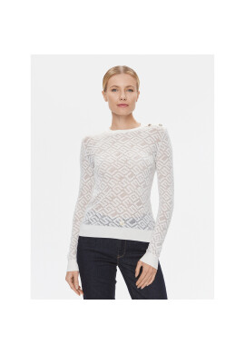 Guess Пуловер W4RR28 Z3C90 Бял Regular Fit - Pepit.bg