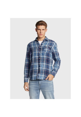 Guess Риза M2BH12 D4TY1 Син Regular Fit - Pepit.bg