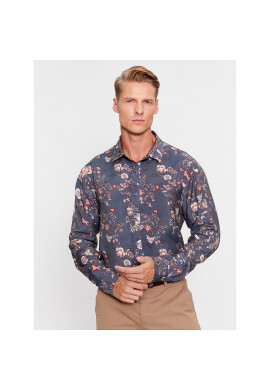 Guess Риза M3BH35 W9PN2 Тъмносин Regular Fit - Pepit.bg