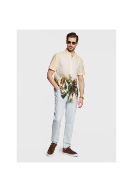 Guess Риза M3GH65 WFDS1 Бежов Regular Fit - Pepit.bg