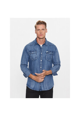 Guess Риза M3YH02 D14LX Син Slim Fit - Pepit.bg