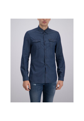 Guess Риза M93H02 D3PG0 Тъмносин Regular Fit - Pepit.bg