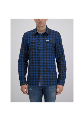 Guess Риза M93H08 WBRM Тъмносин Regular Fit - Pepit.bg