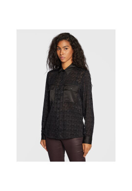 Guess Риза W2BH34 WEPR0 Черен Regular Fit - Pepit.bg