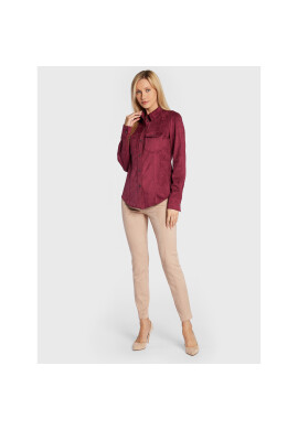 Guess Риза W2BH52 WE0L0 Бордо Regular Fit - Pepit.bg