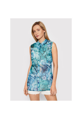 Guess Риза W2GH52 WEL02 Син Regular Fit - Pepit.bg
