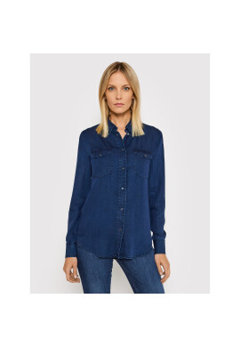 Guess Риза W2RH03 D4KD1 Тъмносин Regular Fit - Pepit.bg