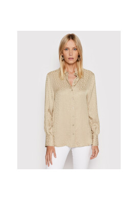 Guess Риза W2RH17 WEE70 Бежов Regular Fit - Pepit.bg